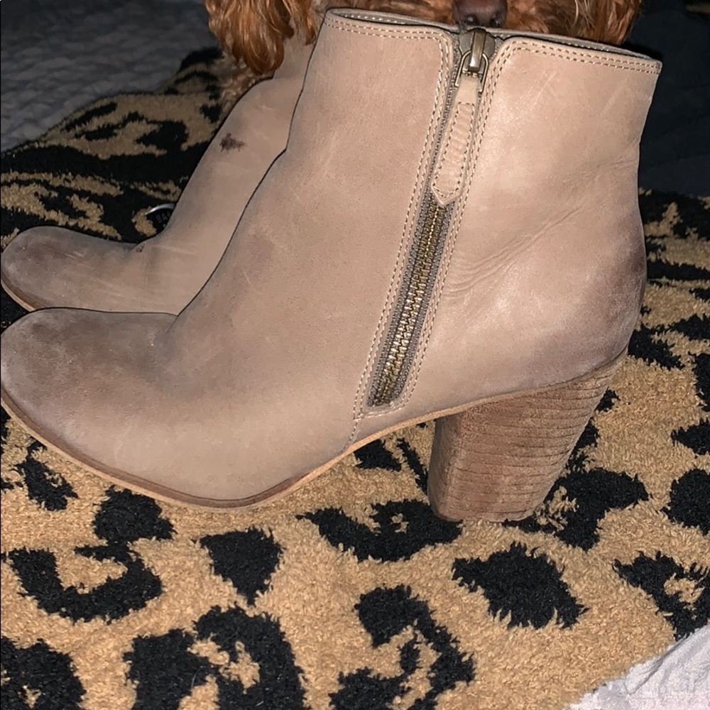 Tan booties
